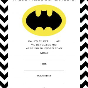 batman invitation