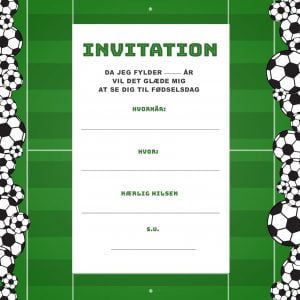 fodbold invitation
