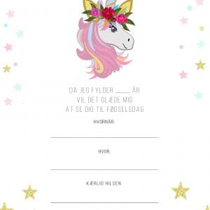 unicorn invitation
