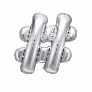 Guld folie ballon bogstav W