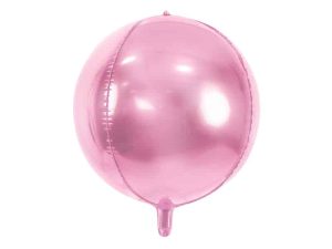 Lyserød folie ballon bold