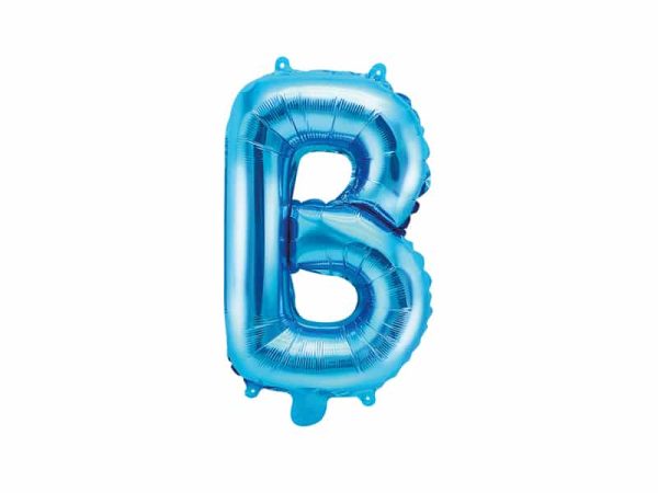 Blå folie ballon bogstav B