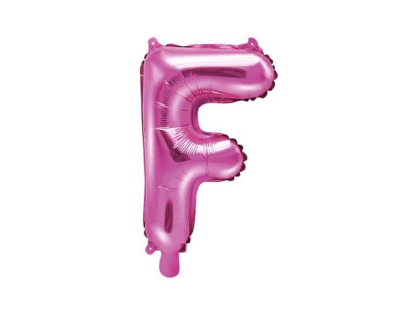 Pink folie ballon bogstav F