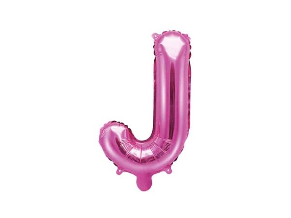 Pink folie ballon bogstav J