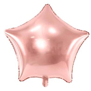 Rosegold stjerne folie ballon