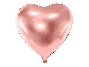 Ballon box hjerte med valgfri tekst (61 cm)