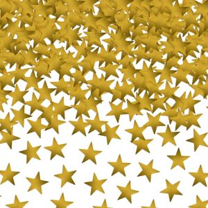 Guld stjerne konfetti