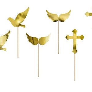 Kagepynt “Hello Baby” og blomster