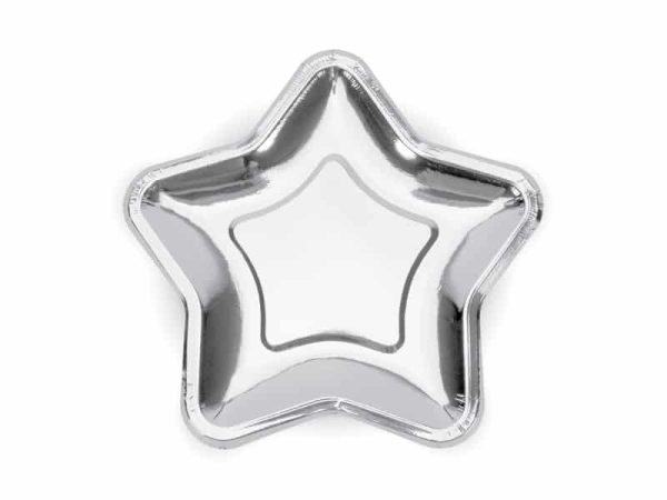 Sølv stjerne tallerken (lille)