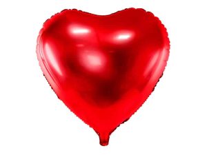 Ballon box hjerte med tekst & tre balloner