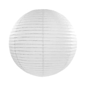Hvid papirlanterne