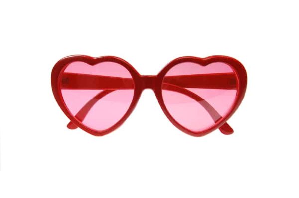 Røde hjertebriller