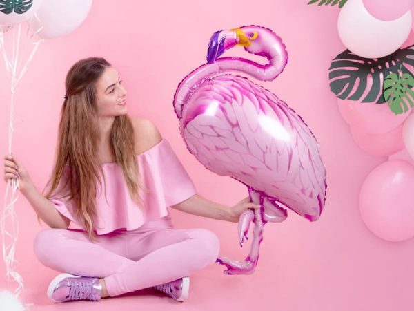 Pink flamingo folie ballon