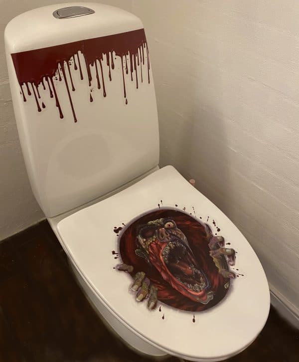 Zombie toilet dekoration