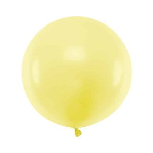 Lys gul stor rund ballon