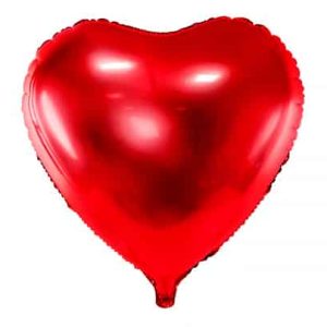 Rød hjerte folie ballon (lille)