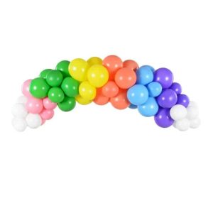 Regnbue ballon guirlande sæt med balloner