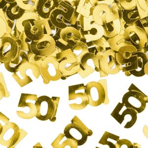 Guld 50 konfetti