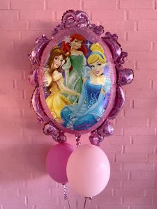 Ballon box prinsesser med to balloner