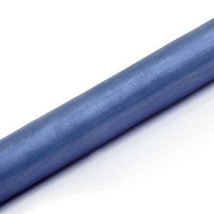 Blå organza bordløber