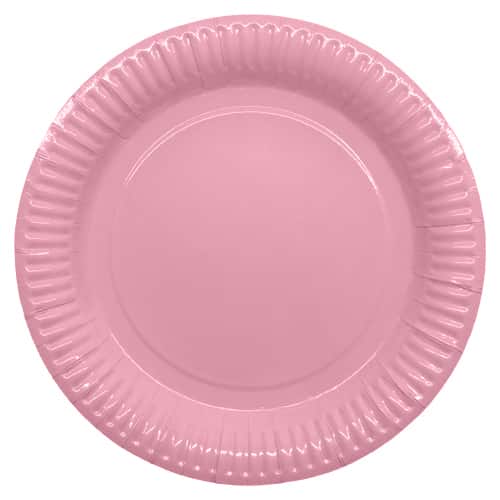Stor lyserød tallerken