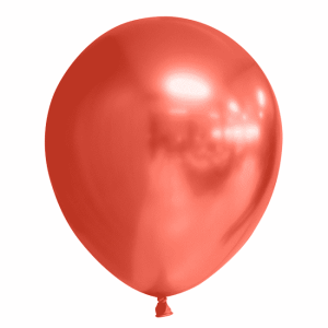 rød chrome ballon