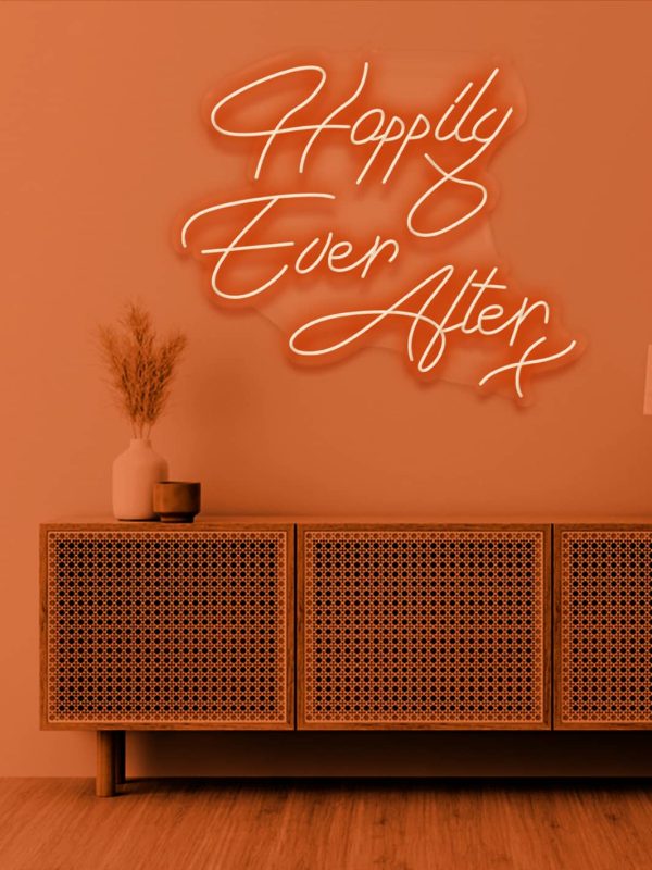 LED neon skilt “Happily ever after”