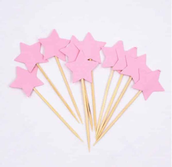 Kage pynt rosa stjerne Kage pynt rosa stjerne