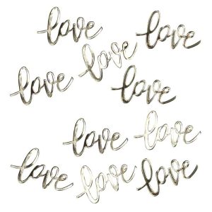 Guld “Love” konfetti