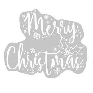 “Merry Christmas” vinduesdekoration