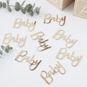 Guld “Baby” konfetti