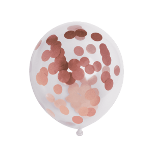 Kobber konfetti ballon