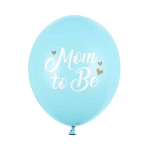 Lyseblå mom to be balloner