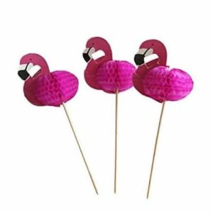 Flamingo dekoration på pind