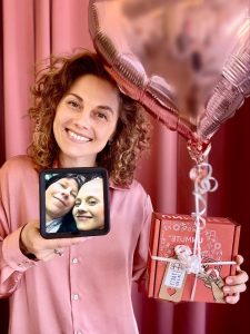 Mors dags ballon box med en Unmute