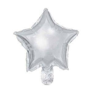 Sølv pynte stjerne folie ballon