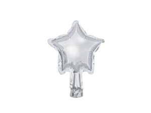 Sølv MINI stjerne folie ballon