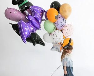 Lilla flagermus folie ballon