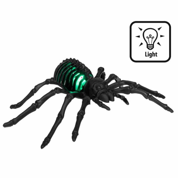 Skelet edderkop m/LED lys