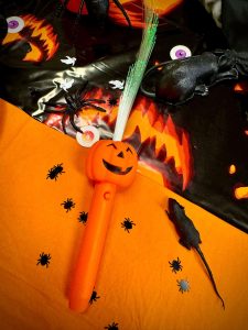 Græskar fiberoptisk lysstav