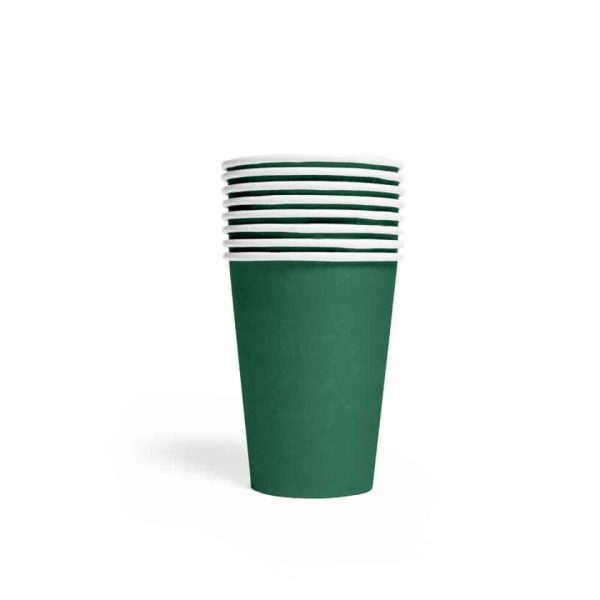 Mørke grøn pap kop