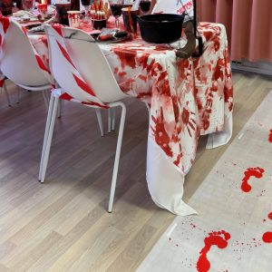 Blodig serveringsfad