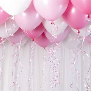 Rosa/lyserød ballonloft sæt
