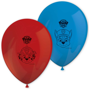 Paw Patrol® Balloner Rød/Blå (8 stk. i en pakke)