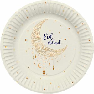Creme "Eid Mubarak" paptallerken