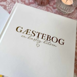 Hvid gæstebog - "en kærlig hilsen"