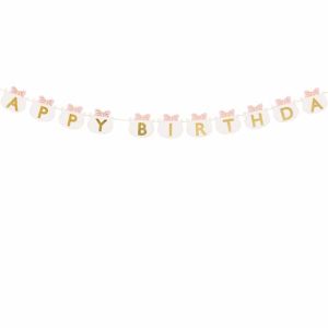 Konfettirør med pink katte og guld stjerner (20 cm)