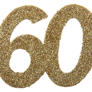 Guld 60 år konfetti
