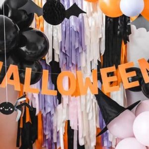 Orange "Halloween" banner