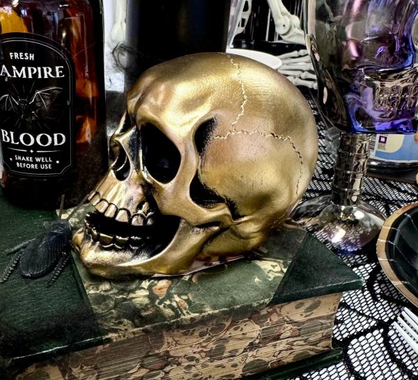 Guld kranie dekoration